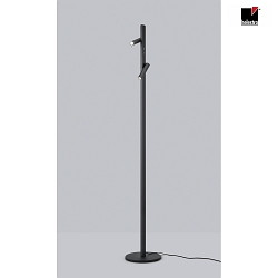 LED Stehleuchte CONI, 18W, 2700K, 2110lm, IP20, dimmbar, mattschwarz