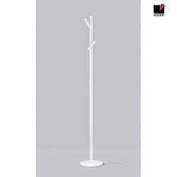 LED Stehleuchte CONI, 18W, 2700K, 2110lm, IP20, dimmbar, mattwei