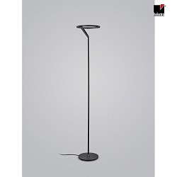 LED Stehleuchte ELARA, IP20,  22cm, 13.5W 2700K 920lm, CRi >90, mit Schnurdimmer, schwarz matt