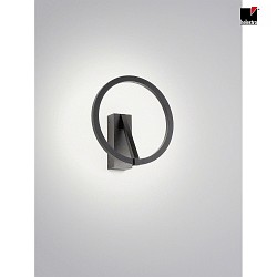 LED Wandleuchte ELARA, IP20,  22cm, 9W 2700K 660lm, CRi >90, dimmbar, schwarz matt