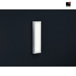LED Auenwandleuchte SCALA, IP44, 45.5 x 13cm, 13W 3000K 840lm, Acryl-Diffusor, edelstahl
