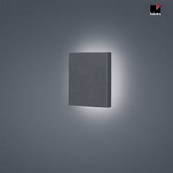 Auenwandleuchte AIR, IP65, 15x15cm, indirekt, 15W 3000K 410lm, CRi >90, Aluminium massiv, graphit