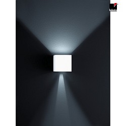 Luminaire mural dextrieur SIRI 44 haut bas, angulaire, rglable IP54, blanc mat gradable