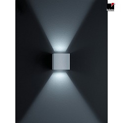 SIRI 44 Wall luminaire IP54 silvergrey