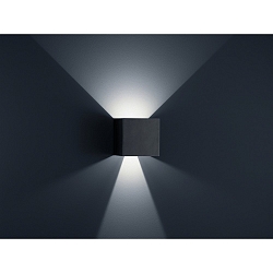 SIRI 44-L Wall luminaire IP54 black matt