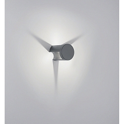 Auenwandleuchte SKY, IP54, Lichtaustritt 3-seitig, indirekt, 18W 30000K 1880lm, CRi >90, schaltbar, graphit