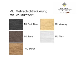 Tischleuchten-Fu ELLA, 36cm, mit Schnurschalter, fr Schirm HUF-S013-01 bis HUF-S013-77, ML messing