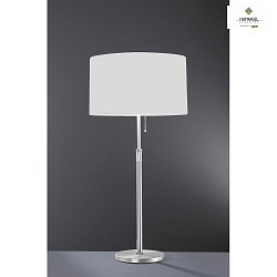 Lampe de table LOOP E27 IP20, crme, laiton satin gradable