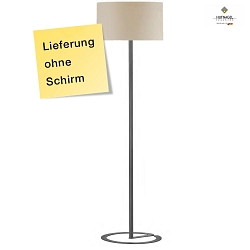 Floor lamp MIU, height 147cm, E27, with cord dimmer, transparent cablel, without shade, ML Dark Titan