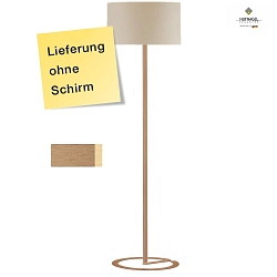 Stehleuchten-Fu MIU, 147cm, E27, mit Schnurdimmer, transparentes Kabel, ohne Schirm, ML bronze / messing