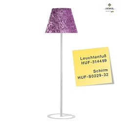 Stehleuchten-Fu MIU Z, mit Deckenluminator, 160cm, 4x E27, mit Serienzugschalter, ohne Schirm, ML platin