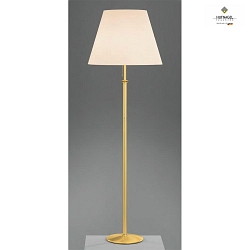 Lampada da terra ROYCE E27 IP20, Crema, ottone satinato 