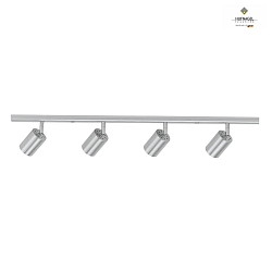 Strahlerleiste UMA, 4-flammig, 80cm, 4x GU10, dreh- und schwenkbar, Nickel-matt