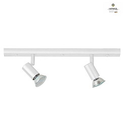 Lampada da parete e soffitto SKY 2-Lampadine, girevole GU10 IP20, Bianco 