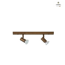 Wand-/ Deckenstrahler SKY, 2-flammig, 40cm, 2x GU10, dreh- und schwenkbar, ML Bronze 