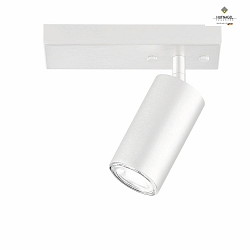 Applique et plafonnier CAMINO  1 flamme, pivotant GU10 IP20, blanche gradable