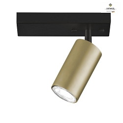 Applique et plafonnier CAMINO  1 flamme, pivotant GU10 IP20, titane gradable