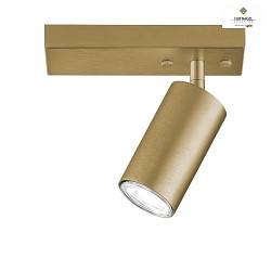 Applique et plafonnier CAMINO  1 flamme, pivotant GU10 IP20, laiton gradable