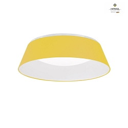 Plafoniera THELMA indietro IP20, giallo, bianco dimmerabile