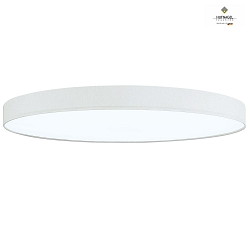LED ceiling luminaire LUNA X,  78cm, 48W 3000K 5500lm, dimmable, chintz, white