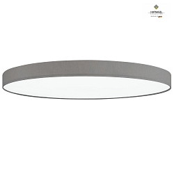 LED ceiling luminaire LUNA X,  78cm, 48W 3000K 5500lm, dimmable, chintz, light grey