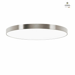 Plafoniera AURELIA X 78 grande, rotondo IP20, argento spazzolato, bianco dimmerabile