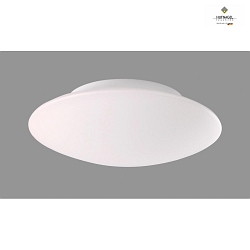 Ceiling luminaire JILL, IP44, with bayonet lock, white frosted opal glass,  26cm, E27
