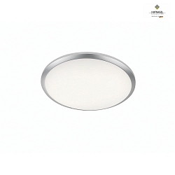 Wandleuchte / Deckenleuchte ORBIS,  25cm, E27, Glas wei satiniert, nickel matt
