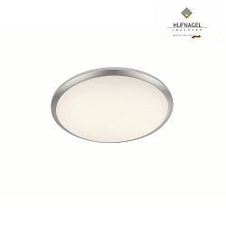 LED Wandleuchte / Deckenleuchte ORBIS,  40cm, 24W 2700K 3000lm, dimmbar, satiniert, nickel matt