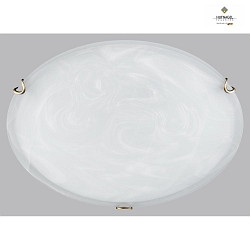 Luminaire de plafond RUN 40 mdium E27 IP20, laiton poli, blanche gradable