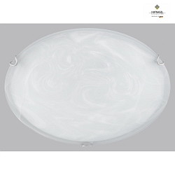 Luminaire de plafond RUN 40 mdium E27 IP20, nickel mat, blanche gradable