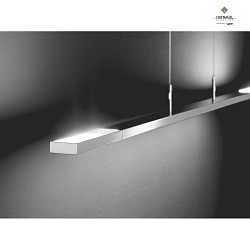 Luminaire  suspension CLAREO 115 rotatif, rglable IP20, nickel mat, satin gradable