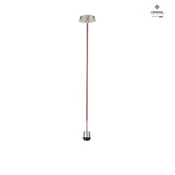 Luminaire  suspension MIKADO 150, rouge feu, nickel mat