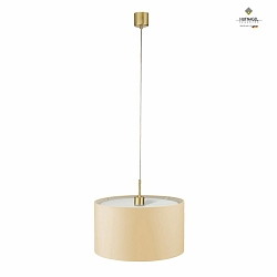 Luci a sospesione LOOP 40 piccolo E27 IP20, Crema, Ottone levigato, ottone satinato dimmerabile