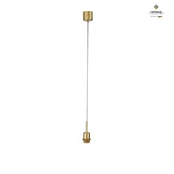 Luminaire  suspension LOOP, transparent, laiton satin