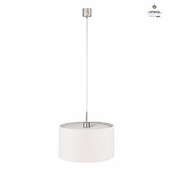 Luci a sospesione LOOP 40 E27 IP20, Nichel opaco, Bianco dimmerabile