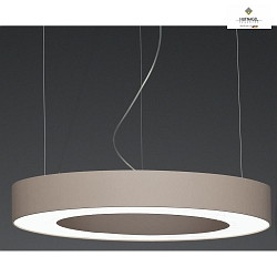 LED pendant luminaire DONUT XL,  118cm, 111W 3000K 12250lm, CRI >90, partly indirect lightbeam (10%), colour on request