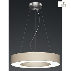 Luminaire  suspension DONUT 78 grand, rglable IP20, mlange, nickel mat, blanche gradable
