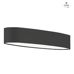 Luminaire  suspension ARUBA X ovale IP20, ardoise, blanche gradable