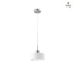 Luminaire  suspension CARACAS  1 flamme GU10 IP20, platine, argent, blanche gradable
