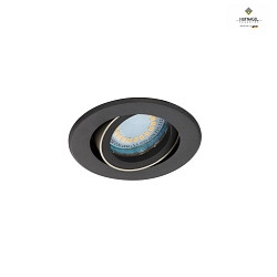 Apparecchio da incasso a soffitto ILSOLE S girevole, ruotabile IP20, Platino, titano dimmerabile