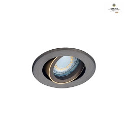 Apparecchio da incasso a soffitto ILSOLE S girevole, ruotabile GU10 IP20, Ottone, terra dimmerabile