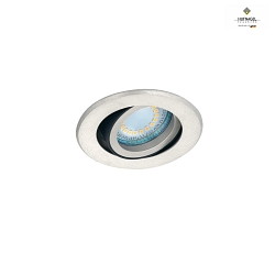 Recessed ceiling luminaire ILSOLE S, for GU10 or LED module, adjustable without socket, DA  6.8cm, ML Platinum / Dark Titan