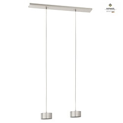 pendant luminaire TIZIAN 2 flames GX53, platinum