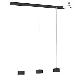 pendant luminaire TIZIAN 3 flames GX53, platinum, titanium