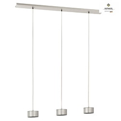 pendant luminaire TIZIAN 3 flames GX53, platinum, titanium