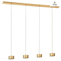 pendant luminaire TIZIAN 4 flames GX53, brass