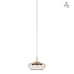 1-phase pendant luminaire HUBLOT GX GX53, brass dimmable