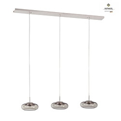 pendant luminaire HUBLOT GX 3 flames GX53, platinum dimmable