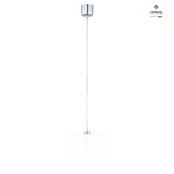 Luminaire  suspension LOOP  1 flamme E27 IP20, nickel mat, blanche gradable